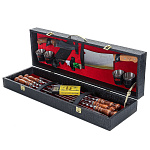 7359/АА  ШАШЛЫЧНЫЙ НАБОР  в кожаном футляре