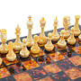 Шахматы из мореного дуба с янтарными фигурами 44х44 см, фотография 8. Интернет-магазин ЛАВКА ПОДАРКОВ