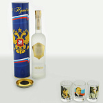 0021910 НАБОР "Страт.запас":футляр/бут.+3стопки ""Все путём!"37*16см  в ПУ 