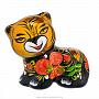 Фарфоровая статуэтка "Тигр". Хохлома, фотография 1. Интернет-магазин ЛАВКА ПОДАРКОВ
