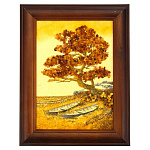 0063723/20*26см  Картина (янтарная крошка)  "ПЕЙЗАЖ" № 23