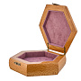 Шкатулка шестигранная из карельской березы, фотография 4. Интернет-магазин ЛАВКА ПОДАРКОВ