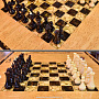 Шахматный стол "Янтарный" с двумя стульями , фотография 2. Интернет-магазин ЛАВКА ПОДАРКОВ