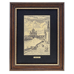 /30*40см Офорт черно-белый "Старая Москва. Кремлевская набережная"