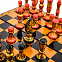 Шахматы деревянные. Хохлома, фотография 5. Интернет-магазин ЛАВКА ПОДАРКОВ