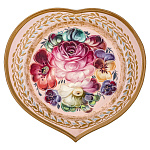 203099 Поднос с авторской росписью 17*16 см А1947