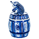 202681 Гжель ИКОРНИЦА "ЕЖ",бочка 