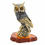 Статуэтка с янтарем "Пернатый филин", фотография 5. Интернет-магазин ЛАВКА ПОДАРКОВ