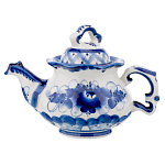 Чайник заварочный с росписью "Утро". Гжель