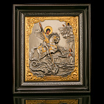 0072127 Гальванопластика ИКОНА "ГЕОРГИЙ ПОБЕДОНОСЕЦ" ГП-03