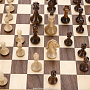 Шахматный ларец с деревянными фигурами 33х33 см, фотография 7. Интернет-магазин ЛАВКА ПОДАРКОВ