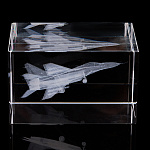 Лазерная графика. Куб "Самолет-истребитель"