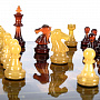 Шахматы с янтарными фигурами "Кристалл" 32х32 см, фотография 6. Интернет-магазин ЛАВКА ПОДАРКОВ