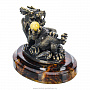Статуэтка из бронзы и янтаря "Деловой китайский дракон", фотография 6. Интернет-магазин ЛАВКА ПОДАРКОВ