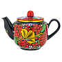 Чайник заварочный 650 мл "Ягодки". Хохлома, фотография 1. Интернет-магазин ЛАВКА ПОДАРКОВ