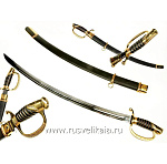 9928 Златоуст Оружие сувенирное САБЛЯ офицерская "Казахская гвардия" (145-р 3876)