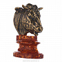 Статуэтка с янтарем "Бюст быка большой", фотография 1. Интернет-магазин ЛАВКА ПОДАРКОВ