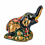 Керамическая статуэтка "Слон". Хохлома, фотография 1. Интернет-магазин ЛАВКА ПОДАРКОВ