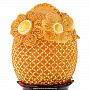 Пасхальное яйцо из янтаря с бисером "Корзинка с цветами", фотография 2. Интернет-магазин ЛАВКА ПОДАРКОВ