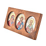 Икона-триптих перламутровая 16 х 8 см, фотография 2. Интернет-магазин ЛАВКА ПОДАРКОВ