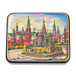 Шкатулка с художественной росписью "Москва. Лето"