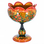 Фруктовница "Клубника". Хохлома, фотография 2. Интернет-магазин ЛАВКА ПОДАРКОВ