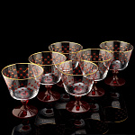 0048665/14.01059.07 ЛФЗ Креманка в наборе 6шт 380мл"Сетка бордо"