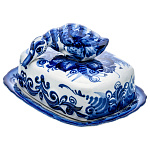 0076147 Гжель Масленка "УТОЧКА" Авт.работа