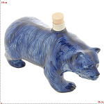 -1л Фарфор ШТОФ "Медведь" кобальт 1л в комплекте