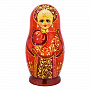 Матрешка "Русская красавица" 5 мест, фотография 1. Интернет-магазин ЛАВКА ПОДАРКОВ