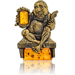 0045971/1006 Сувенир Магнит Любитель пива Сувенир (коньячный)