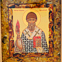 Икона янтарная "Святой Спиридон" 37х34 см, фотография 1. Интернет-магазин ЛАВКА ПОДАРКОВ