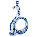 201314 ГЖЕЛЬ ШТОФ  Символ года "ЗМЕЯ", h=31 см