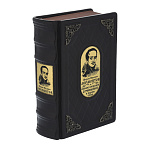 0063313 Книга ЛЕРМОНТОВ М.Ю. "ПОЛНОЕ СОБРАНИЕ СОЧИНЕНИЙ В ОДНОМ ТОМЕ" кож. переплет, ручная работа