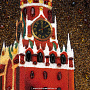 Картина янтарная "Спасская башня ночью" 30х40 см, фотография 4. Интернет-магазин ЛАВКА ПОДАРКОВ