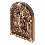 Деревянная резная икона "Георгий Победоносец" 16х12 см, фотография 1. Интернет-магазин ЛАВКА ПОДАРКОВ