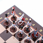 Шахматы с оловянными фигурами "Аустерлиц" 48х48 см, фотография 4. Интернет-магазин ЛАВКА ПОДАРКОВ