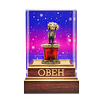 Статуэтка из янтаря и бронзы "Знак Зодиака Овен"