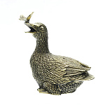 0042077 Микляихское литье Статуэтка "УТКА С БАБОЧКОЙ" (Ж-83А)