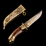 Нож сувенирный "Охота на оленя". Златоуст