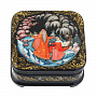 Шкатулка с художественной росписью "Снегурочка", фотография 3. Интернет-магазин ЛАВКА ПОДАРКОВ