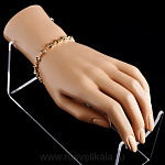 824015/7,33г  Серебро 925* БРАСЛЕТ  вст.Янтарь позолота 