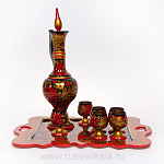 4299  Хохлома питейный Набор "Коньячный" 