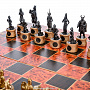 Шахматы с металлическими фигурами "Ледовое побоище" 60х50 см, фотография 2. Интернет-магазин ЛАВКА ПОДАРКОВ