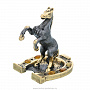 Статуэтка с янтарем "Лошадь на подкове", фотография 2. Интернет-магазин ЛАВКА ПОДАРКОВ