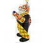 Елочная игрушка "Тигр-жонглер" . Майолика, фотография 4. Интернет-магазин ЛАВКА ПОДАРКОВ