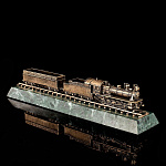 0019226 Бронза Настольный набор на камне "ПОЕЗД" 32,5*8*7,5см (93496)