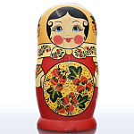 0021004/12м-32см Хохлома Матрешка СЕМЕНОВСКАЯ 12 мест 32см