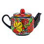 Чайник заварочный 650 мл "Ягодки". Хохлома, фотография 3. Интернет-магазин ЛАВКА ПОДАРКОВ