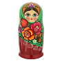 Матрешка "Розочка" 5 мест, фотография 2. Интернет-магазин ЛАВКА ПОДАРКОВ